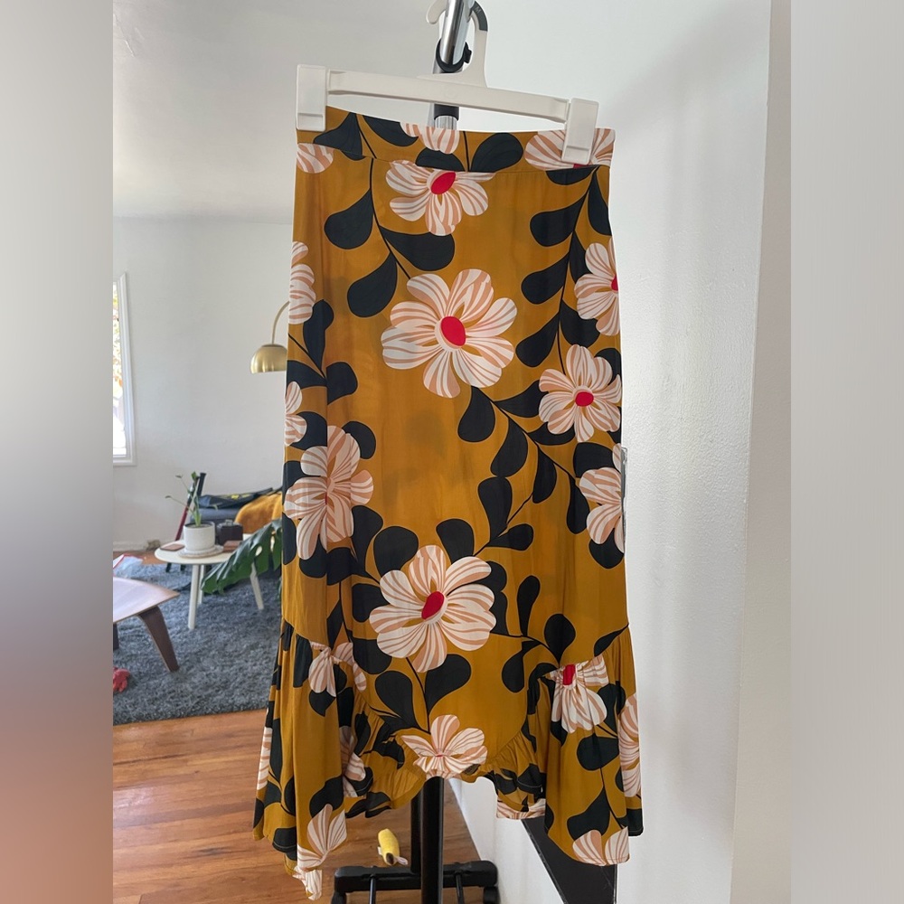 Eva Franco (For Anthropologie) Flora Midi Skirt